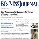 Business Journal: Eco Academy plants seeds for home efficiency vocation